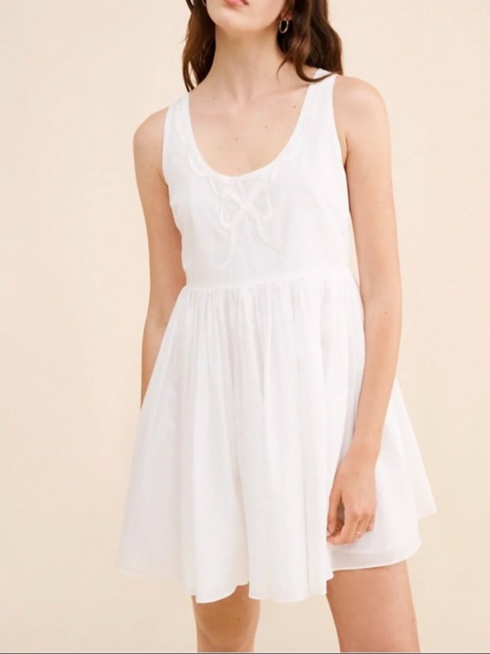Rachel Antonoff White Babydoll Dress